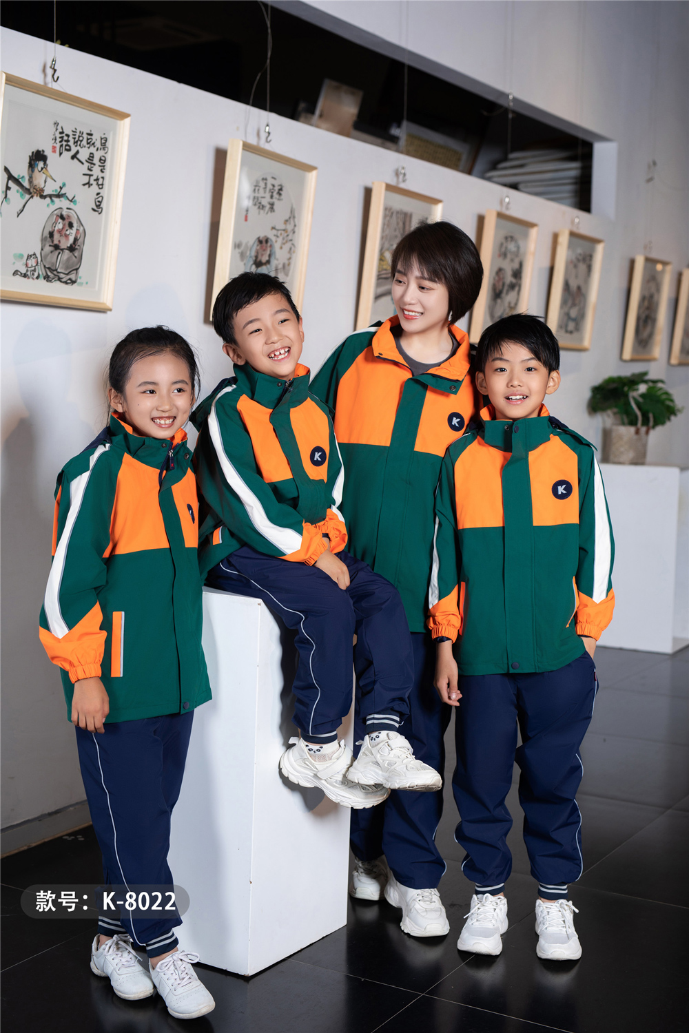 冲锋衣园服，冲锋衣校服k8022