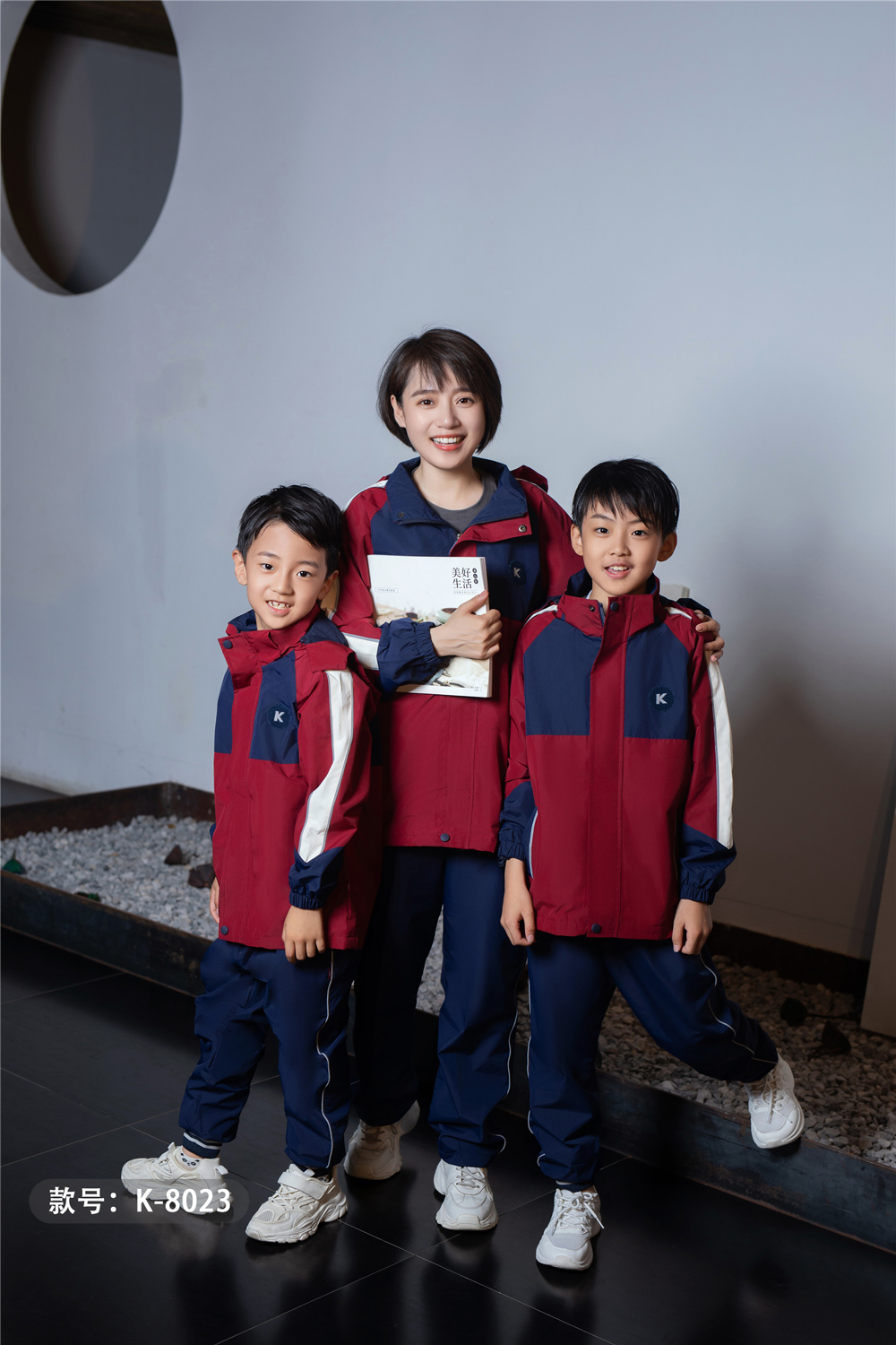 冲锋衣校服，冲锋衣园服k8023