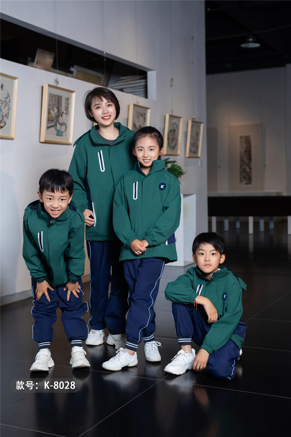 中小学校服，中学生校服冲锋衣k8028