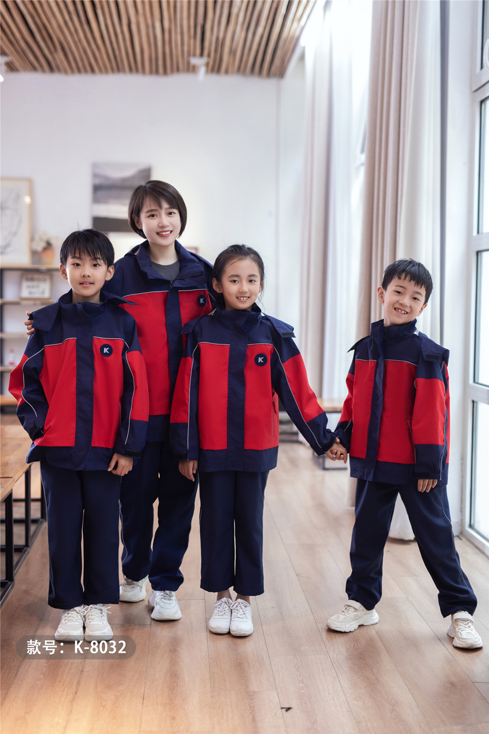 冲锋衣羽绒服中小学校服k8032